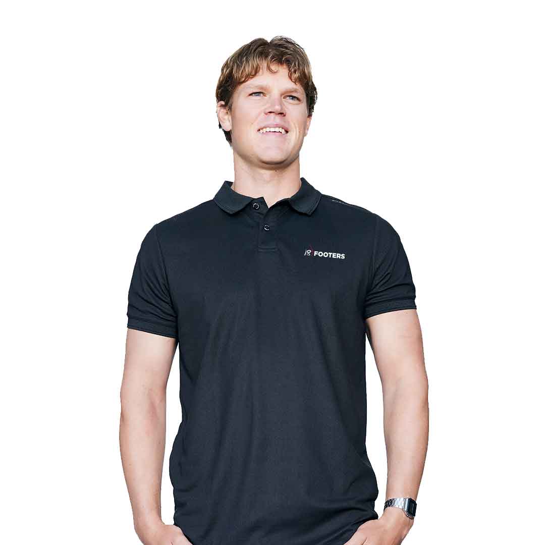 18 FOOTERS Tech Polo - Carbon