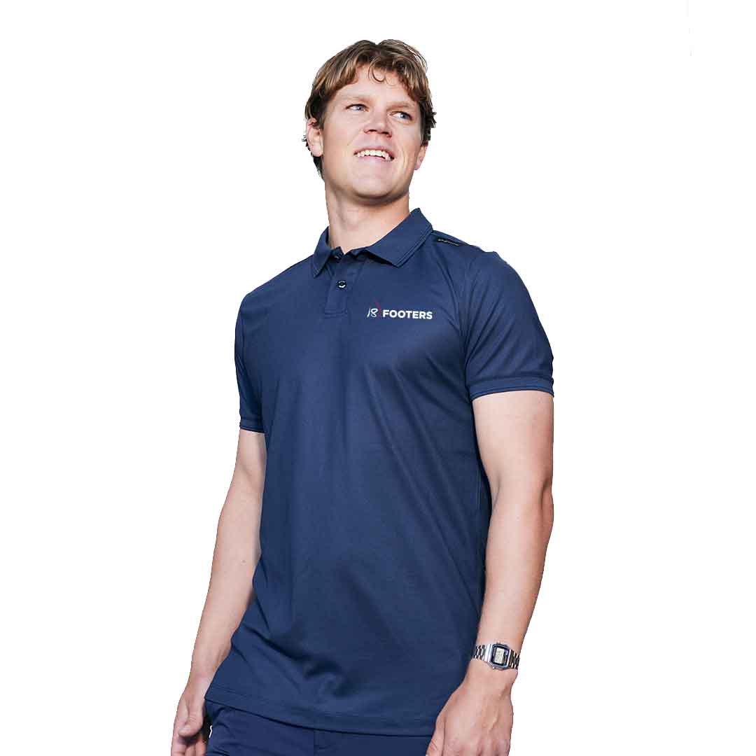 18 FOOTERS Tech Polo - Navy