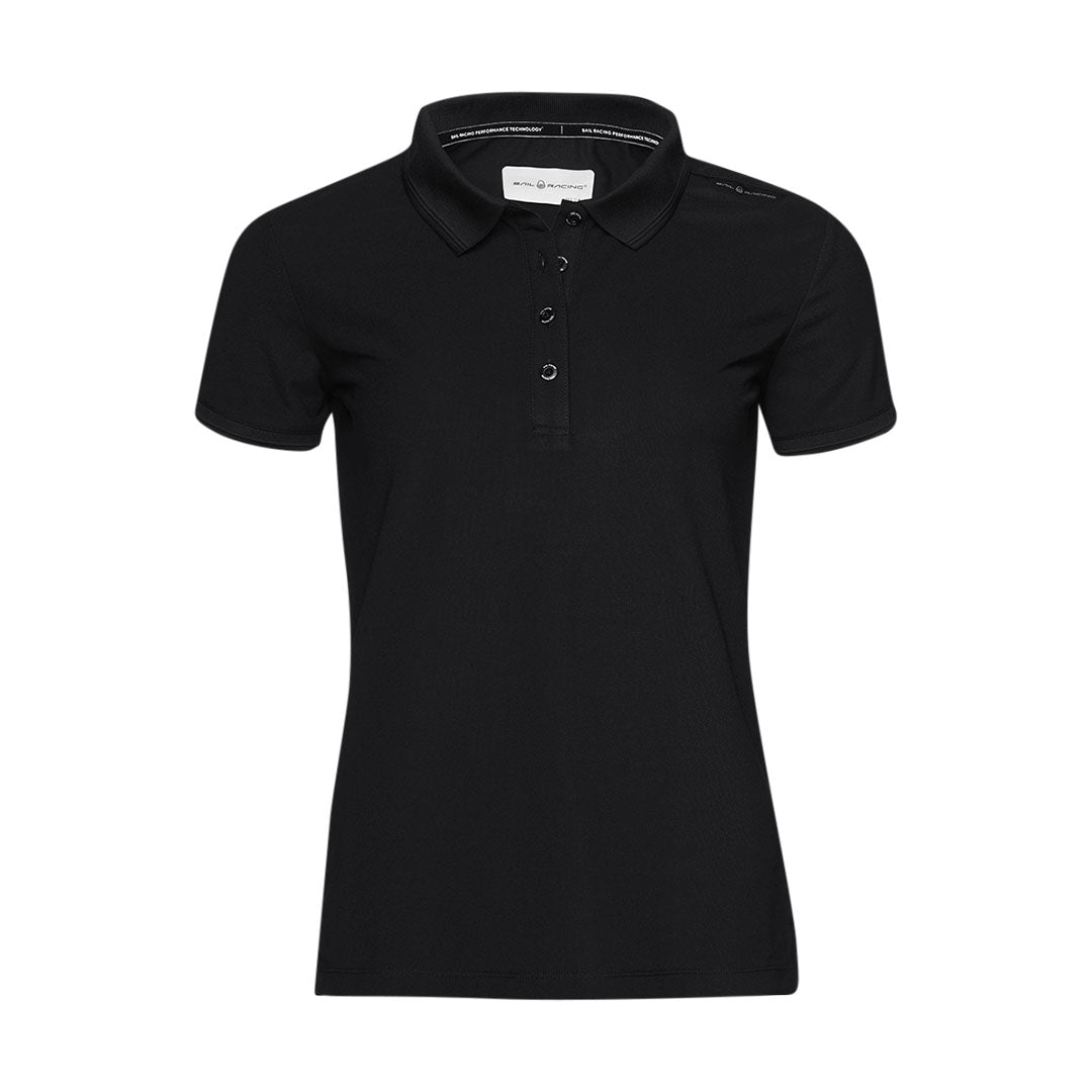 Womens Bow Tech Polo - Carbon