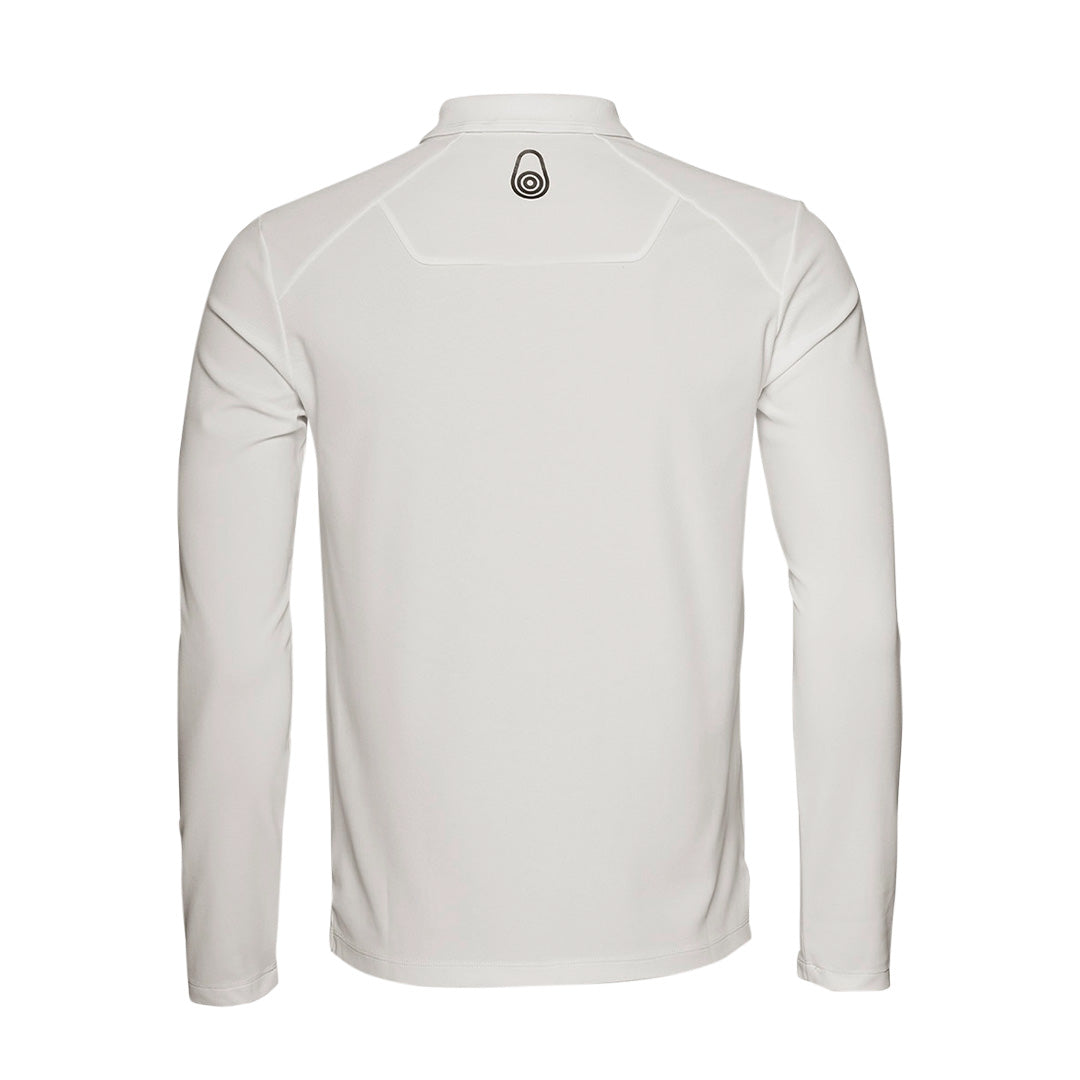 MYC Bow Tech Polo Long Sleeve - White