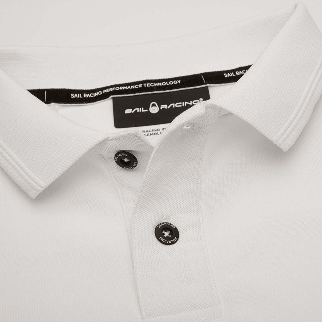 MYC Bow Tech Polo Long Sleeve - White