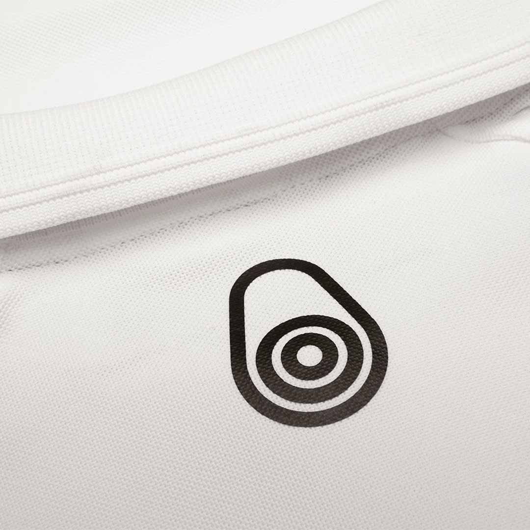 MYC Bow Tech Polo Long Sleeve - White
