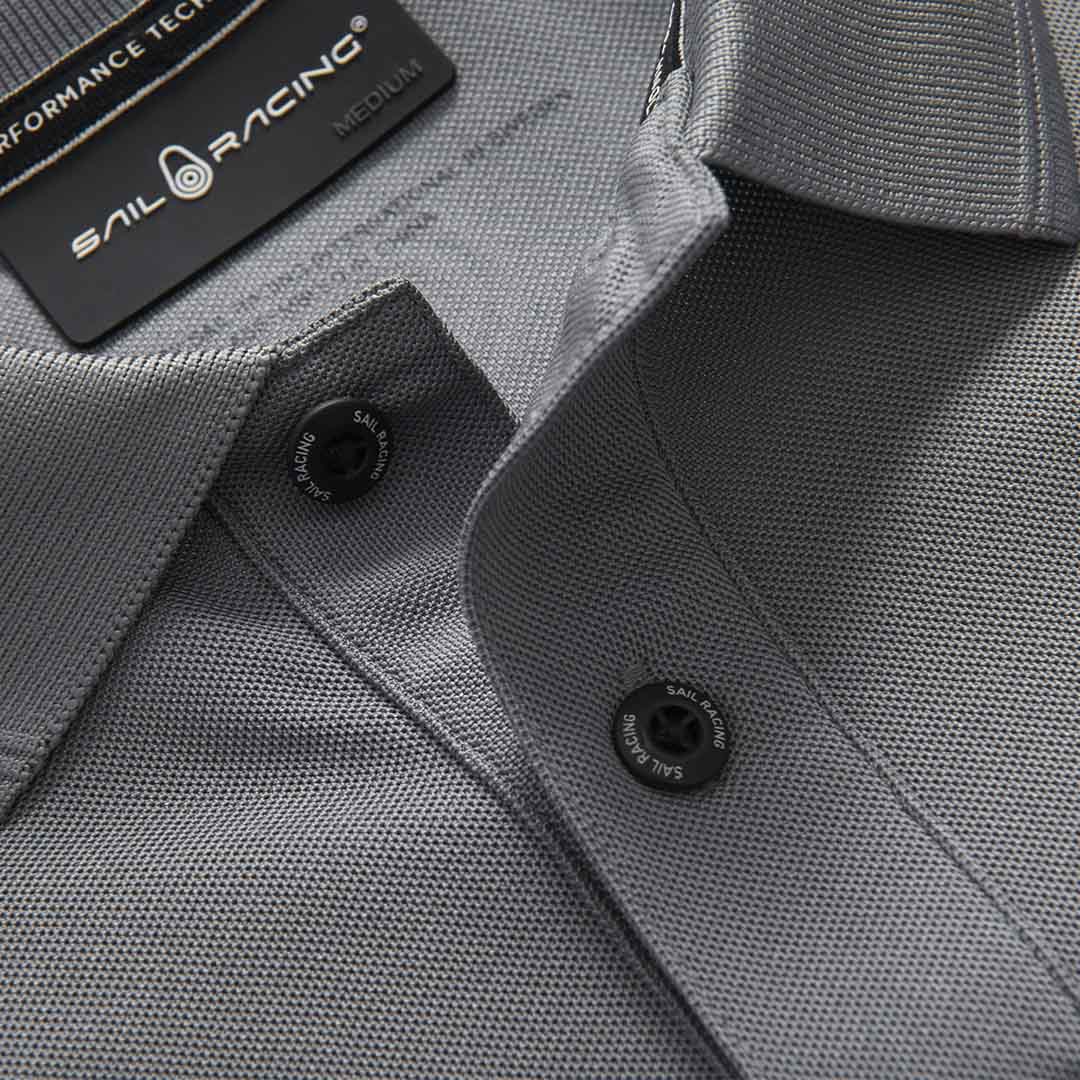 MYC Spray Technical LS Polo - Dim Grey