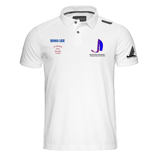 Skate Nationals Bow Tech Polo SGSC - White