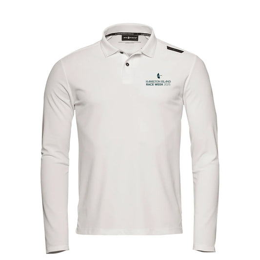 HIRW25 Tech Polo LS - White