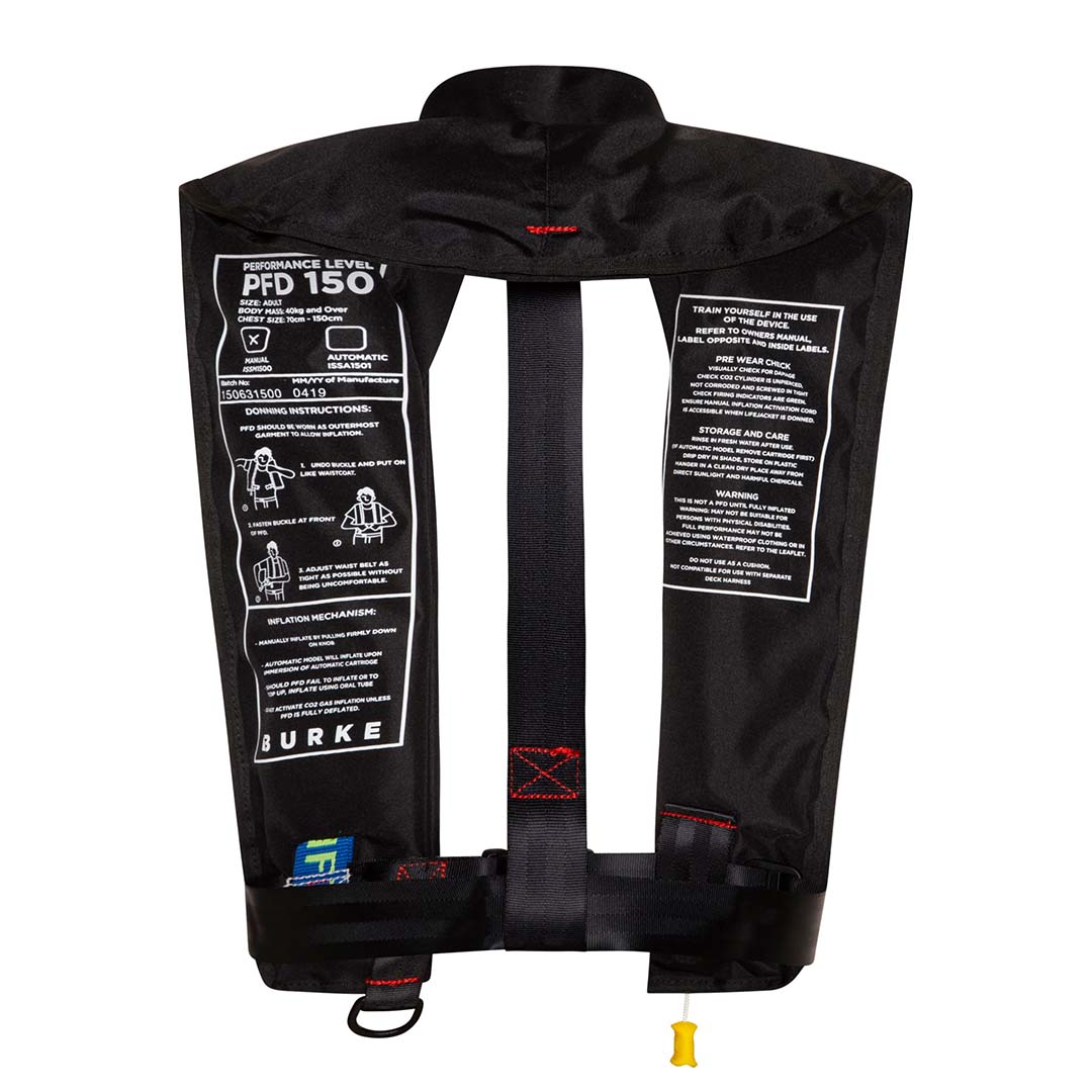 Burke Standard Inflatable PFD - Black