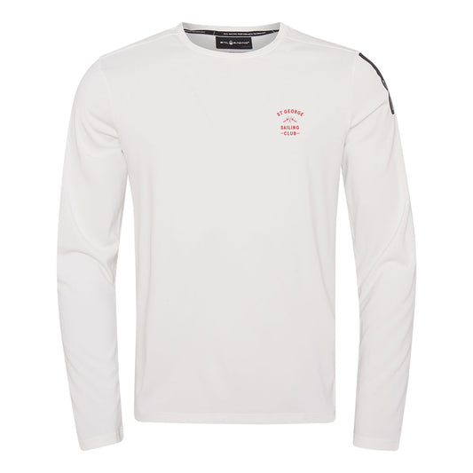 SGSC Spray Technical LS Tee - White