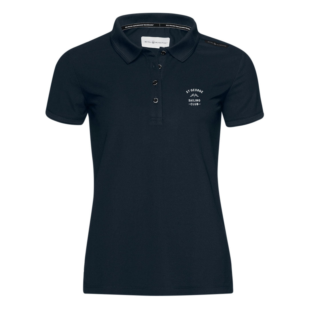SGSC Womens Bow Tech Polo - Navy
