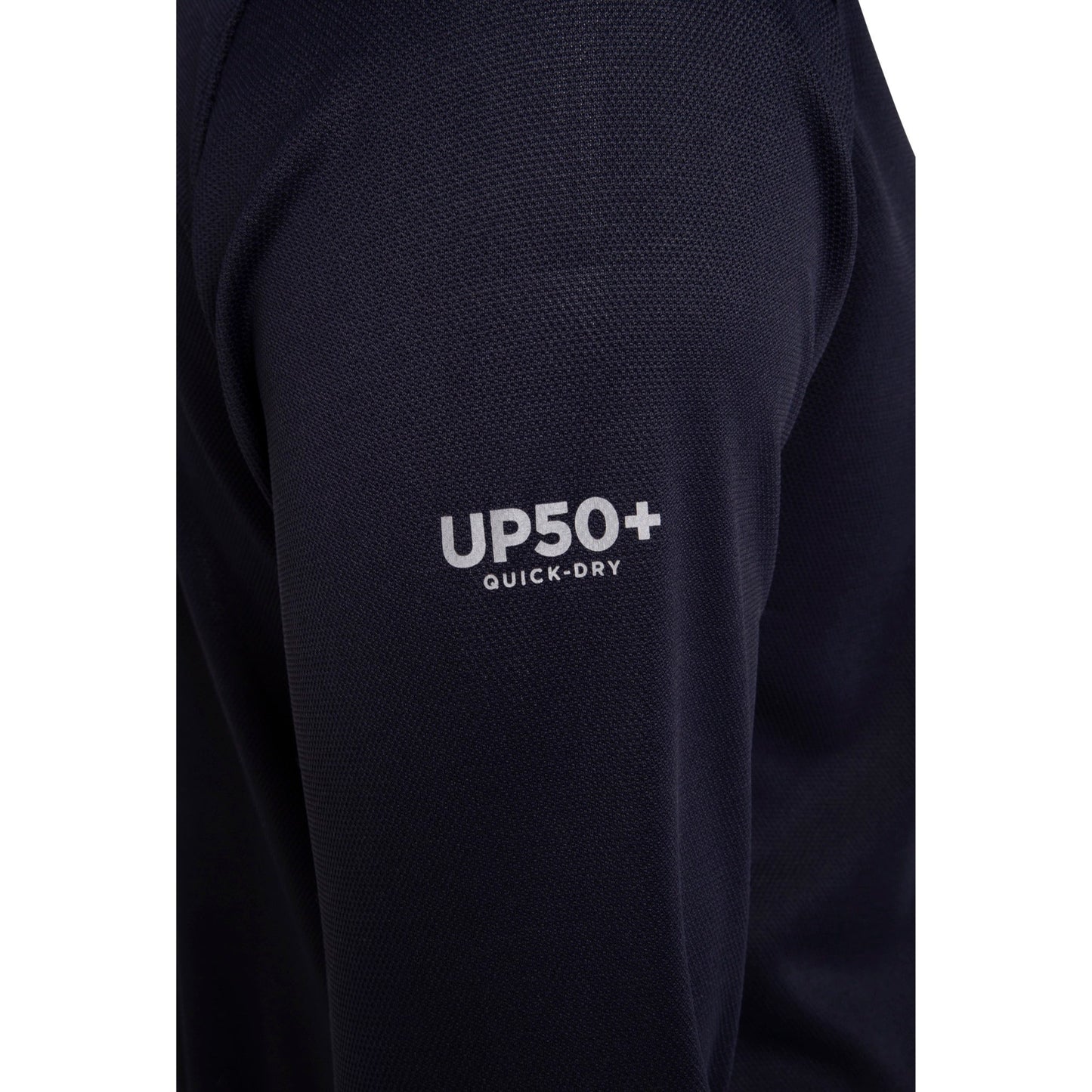 Saltwater Veterans Crew Long Sleeve Polo - Navy