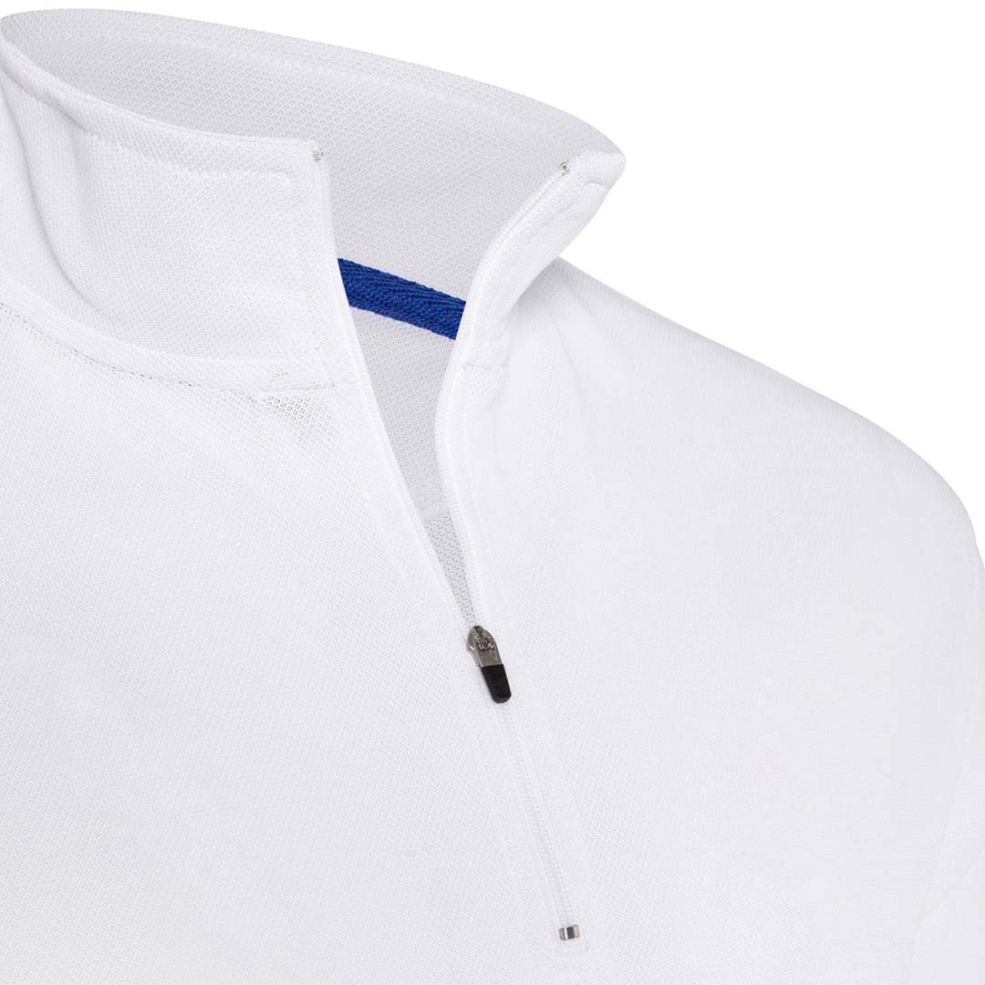 Crew Long Sleeve Polo - White