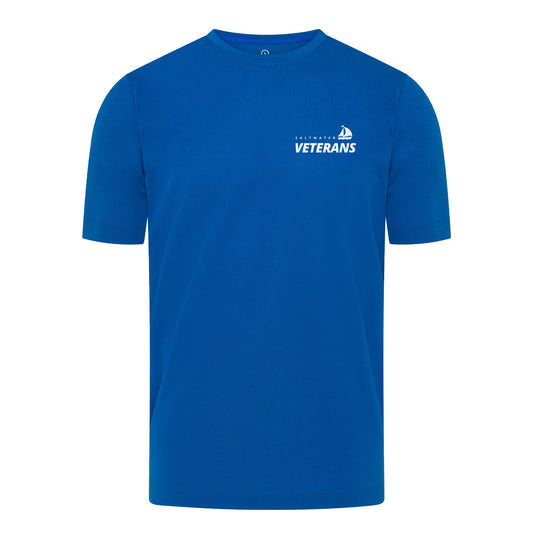 Saltwater Veterans Crew Tech Tee - Blue