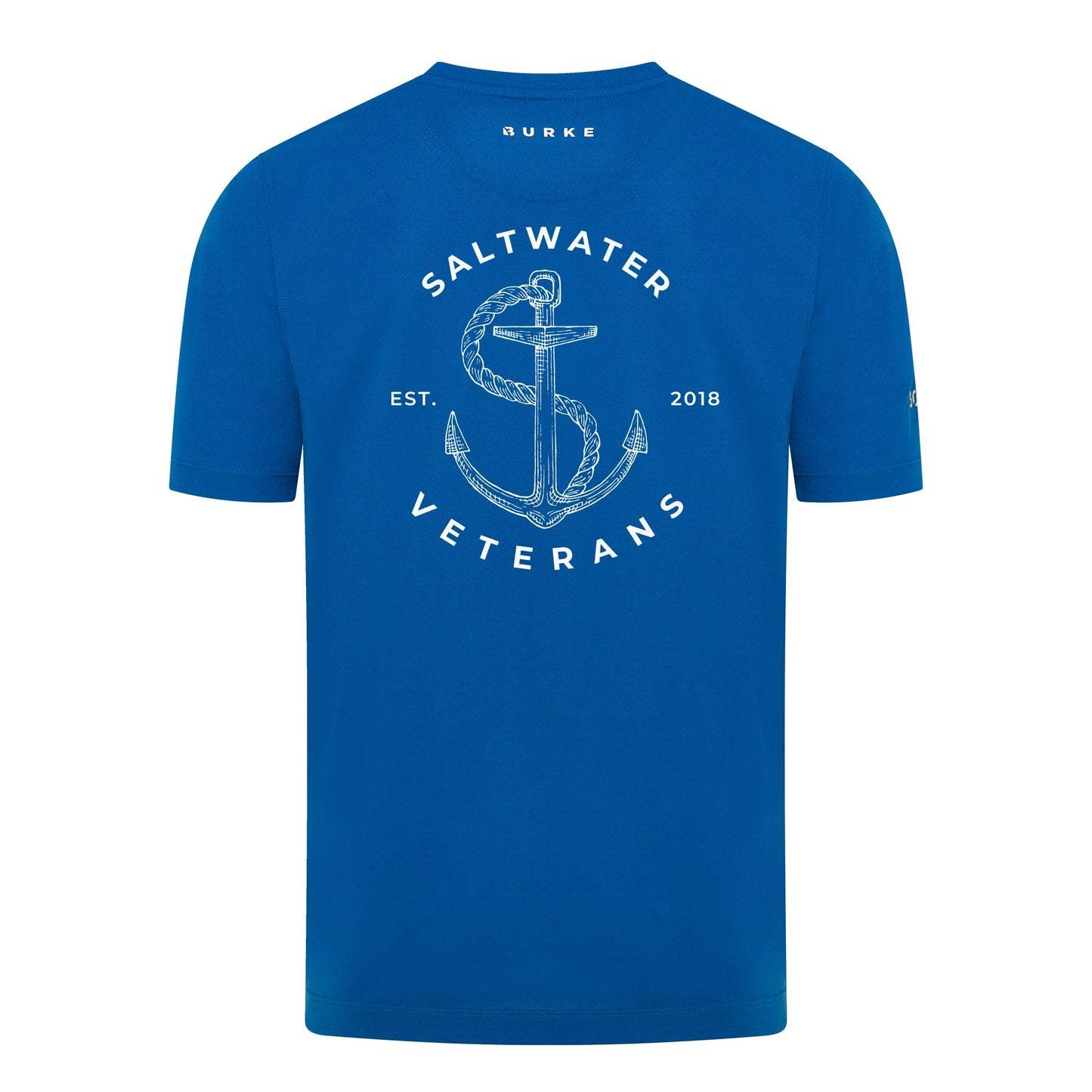 Saltwater Veterans Crew Tech Tee - Blue