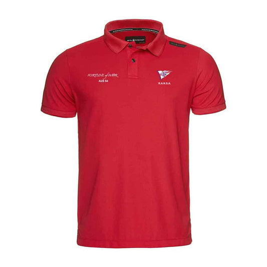 Fortune of War Tech Polo - Bright Red