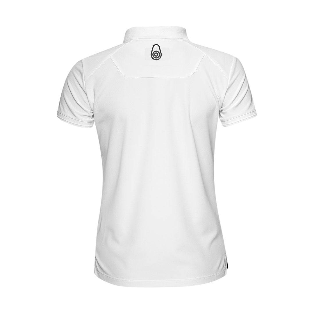 Za Ocean Racing Womens Bow Tech Polo - White