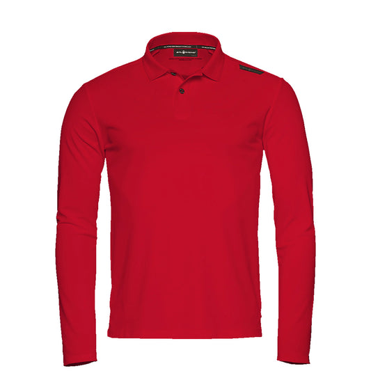 Bow Tech Polo Long Sleeve - Bright Red