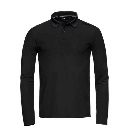 Bow Tech Polo Long Sleeve - Black