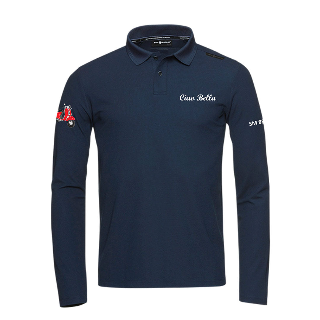 Ciao Bella Bow Tech Polo Long Sleeve