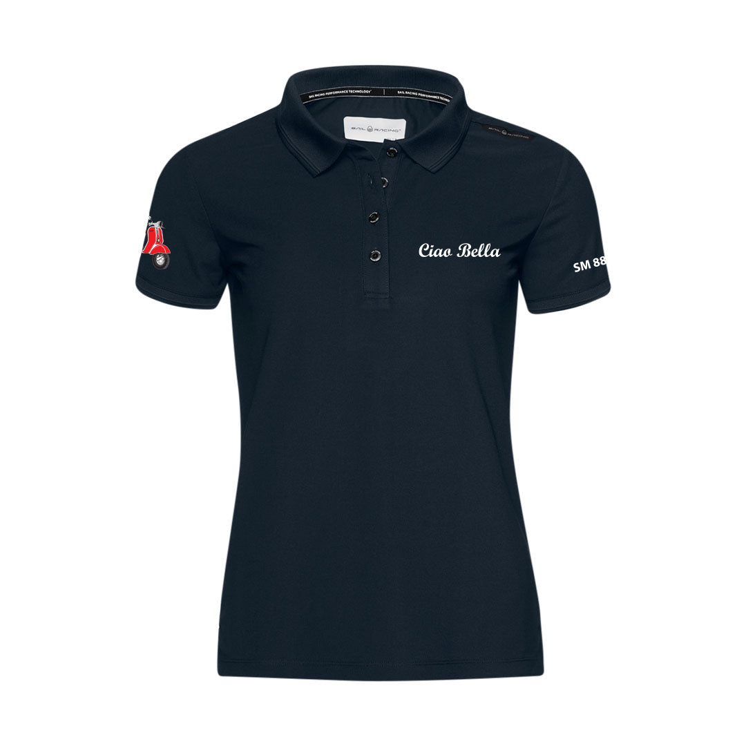 Ciao Bella Womens Bow Tech Polo