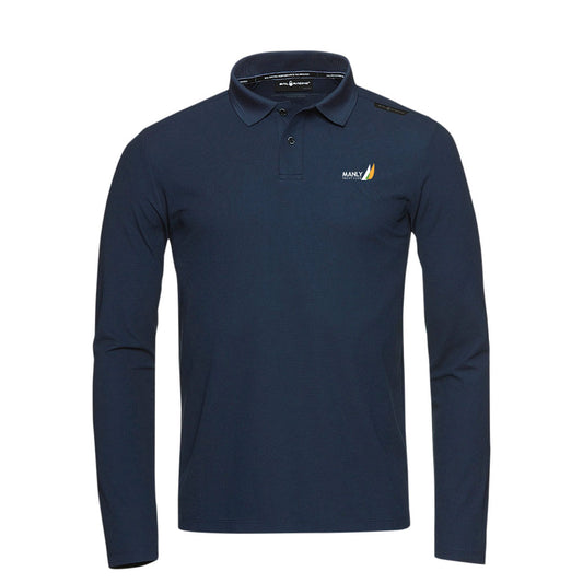 MYC Bow Tech Polo Long Sleeve - Navy