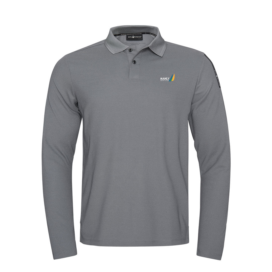 MYC Spray Technical LS Polo - Dim Grey