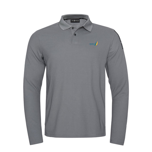 MYC Spray Technical LS Polo - Dim Grey