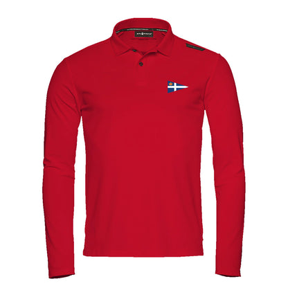 RSYS Tech Polo Long Sleeve - Bright Red