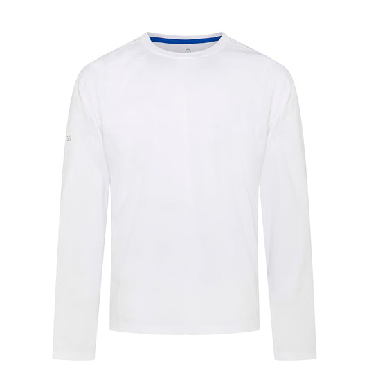 Crew Tech Tee LS - White