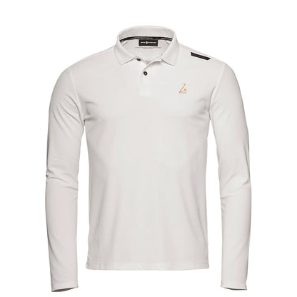 Za Ocean Racing Bow Tech Polo Long Sleeve - White