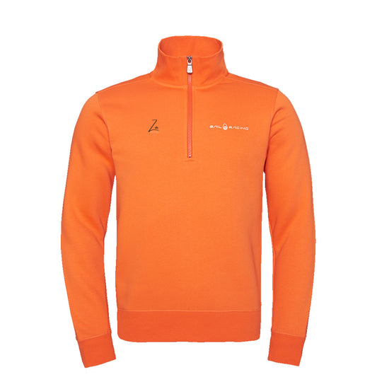 Za Ocean Racing Bowman Logo T-Neck - Orange Spring