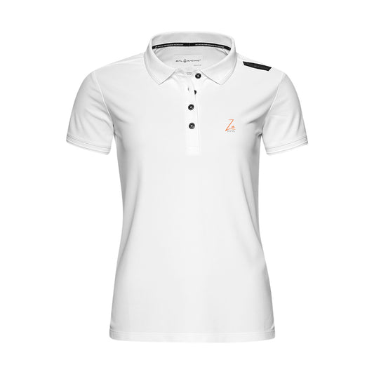 Za Ocean Racing Womens Bow Tech Polo - White